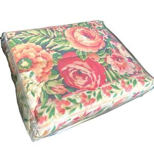Vintage Floral Twin Sheet Set 70s 80s‎ Shabby Chic Cottage Romantic Traditional